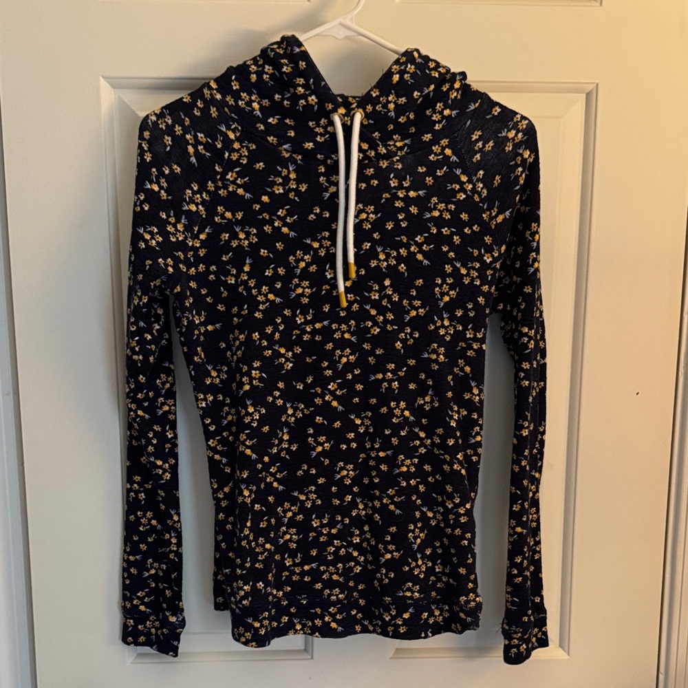 Floral Navy Hoodie -Joules